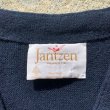 画像4: 【S/M】USA製 Jantzen ウールニット カーディガン ネイビー 紺色■ビンテージ オールド レトロ アメリカ古着 70s セーター (4)