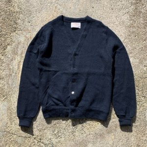 画像: 【S/M】USA製 Jantzen ウールニット カーディガン ネイビー 紺色■ビンテージ オールド レトロ アメリカ古着 70s セーター