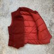 画像8: 【レディース】Eddie Bauer コーデュロイ ダウンベスト えんじ 無地■ビンテージ オールド アメリカ古着 70s エディーバウアー 黒タグ (8)