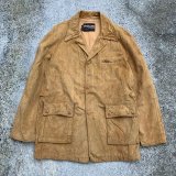 画像: 【XL】70s USA製 Campus ジャケット 茶系■ビンテージ オールド レトロ アメリカ古着 キャンパス ハーフコート ピーチスキン モールスキン