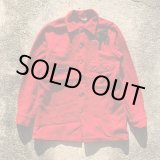 画像: 【XL】60s BSA ボーイスカウト ワッペン付き ウールシャツジャケット レッド 赤■ビンテージ オールド レトロ アメリカ古着 動物