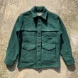 画像1: 【M】70s FILSON ダブルマッキーノ ウール クルーザージャケット グリーン 緑無地■ビンテージ オールド レトロ アメリカ古着 フィルソン (1)