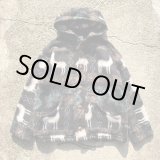 画像: 【M/L】エクアドル製 INDIAN ARTS ハンドメイド ウールパーカー ジャケット 総柄 動物■ビンテージ オールド レトロ アメリカ古着