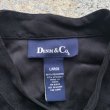 画像4: 【L/XL】DENIM&Co. バンドカラー 長袖フェイクスエードシャツ ブラック 黒無地■ビンテージ オールド レトロ アメリカ古着 90s  (4)