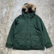 画像1: 【M/L】USA製 Woolrich リアルファー マウンテンパーカー ジャケット 緑■ビンテージ オールド レトロ アメリカ古着 80s ウールリッチ (1)