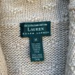 画像4: 【S/M】LAUREN ウール ハンドニット カーディガン 総柄■ビンテージ オールド レトロ アメリカ古着 動物柄 ラルフローレン レディース (4)