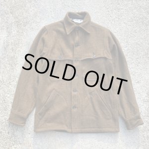 画像: 【XS/S】70s-80s USA製 Woolrich ウールシャツジャケット 茶色■ビンテージ オールド レトロ アメリカ古着 ウールリッチ ダブルマッキーノ