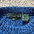 画像4: 【XL】MARC LEWIS ケーブル編み セーター ブルー 青■ビンテージ オールド レトロ アメリカ古着 80s ウール ニット (4)