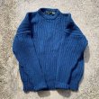画像6: 【XL】MARC LEWIS ケーブル編み セーター ブルー 青■ビンテージ オールド レトロ アメリカ古着 80s ウール ニット (6)