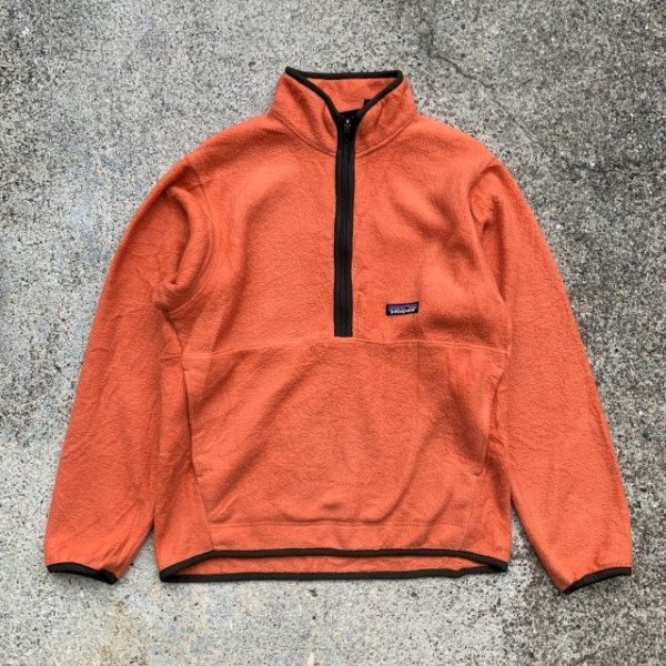 画像1: 【S or Ladies】2000s Y2K patagonia ハーフジップ シンチラフリース オレンジ■ビンテージ オールド アメリカ古着 パタゴニア レディース (1)