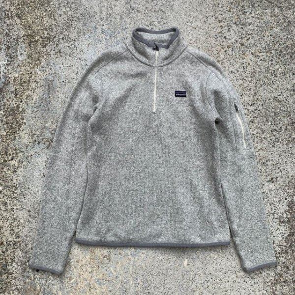 画像1: 【Ladies od Kids】patagonia ハーフジップ ベターセーター フリース グレー■アメリカ古着 パタゴニア レディース キッズ 子供服 (1)