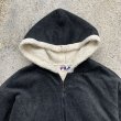 画像3: 【L/XL】FILA ジップアップ 裏ボア フリースジャケット ダークグレー■ビンテージ オールド アメリカ古着 90s フィラ パーカー (3)