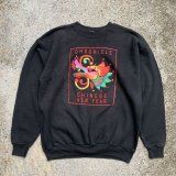 画像: 【L/XL】メキシコ製 Hanes 春節 ドラゴン プリントスウェット ブラック 黒■ビンテージ オールド アメリカ古着 90s ヘインズ トレーナー