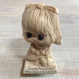 画像: 【高さ 15.8cm】70s USA製「Beautiful Things-」メッセージドール■ビンテージ アンティーク 人形 オブジェ インテリア W&R Berries