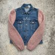 画像5: 【レディース】2000s USA製 Levi's 袖ニット切替 デニムジャケット■ビンテージ オールド レトロ アメリカ古着 リーバイス ジージャン Y2K (5)