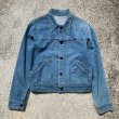 画像1: 【レディース or キッズ】Wrangler デニムジャケット 青系■ビンテージ オールド アメリカ古着 70s USA製 ラングラー ジージャン 子供服 (1)