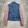 画像6: 【レディース】2000s USA製 Levi's 袖ニット切替 デニムジャケット■ビンテージ オールド レトロ アメリカ古着 リーバイス ジージャン Y2K (6)