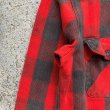 画像6: 【M】PINE GROVE コットン ヘビーネルシャツ 赤黒 ブロックチェック■ビンテージ オールド レトロ アメリカ古着 80s-90s フェード (6)