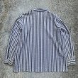 画像2: 【M/L】SALE!! DENIM&Co シアサッカー ボックス 長袖シャツ M-L マルチストライプ 白■ビンテージ オールド アメリカ古着 90s レディース  (2)