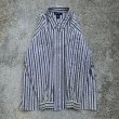 画像6: 【M/L】SALE!! DENIM&Co シアサッカー ボックス 長袖シャツ M-L マルチストライプ 白■ビンテージ オールド アメリカ古着 90s レディース  (6)