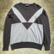 画像1: 【S/M】SALE!! SPORTSWEAR アクリルスウェット グレー ツートーン■ビンテージ オールド レトロ アメリカ古着 80s/90s レディース (1)