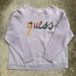 画像4: 【M レディース】SALE!! USA製 GUESS プリントスウェット ライトグレー■ビンテージ オールド レトロ アメリカ古着 90s ゲス 短丈  (4)