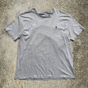 画像: 【XL】SALE!! Ralph Lauren ワンポイント刺繍 Tシャツ ライトグレー■ビンテージ オールド アメリカ古着 ラルフローレン ビッグサイズ