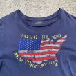 画像3: 【S/M】Polo Ralph Lauren プリントTシャツ ネイビー 紺色■ビンテージ オールド レトロ アメリカ古着 コットン ポロラルフローレン (3)