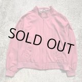 画像: 【L/XL】FOXLAND ハリントンジャケット スウィングトップ ピンク■ビンテージ オールド レトロ アメリカ古着 80s/90s