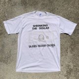 画像: 【M/L】デッドストック 90s USA製 JERZEES 1ドル札 プリントTシャツ 白■ビンテージ オールド レトロ アメリカ古着 No.1