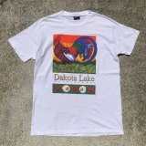 画像: 【L】90s USA製 DAKOTA LAKE 鶏 プリントTシャツ 白■ビンテージ オールド アメリカ古着 オールコットン 鳥 動物 シングルステッチ 