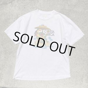 画像: 【XL】90s USA製 COSTARICA ワニ プリントTシャツ 白■ビンテージ オールド アメリカ古着 コットン リゾート ビール 動物