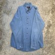 画像7: 【M/L】Ralph Lauren CHAPS 長袖シャンブレーシャツ 青■ビンテージ オールド レトロ アメリカ古着 90s ラルフローレン チャップス (7)