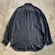 画像6: 【L/XL】I.O.U. 長袖シルクシャツ ブラック 黒■ビンテージ オールド レトロ アメリカ古着 90s-2000s 片ポケ ビッグサイズ (6)