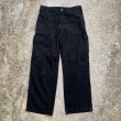 画像1: 【W32】carhartt リップストップ ワークパンツ ブラック 黒■ビンテージ オールド アメリカ古着 カーハート カーゴ イージーパンツ (1)