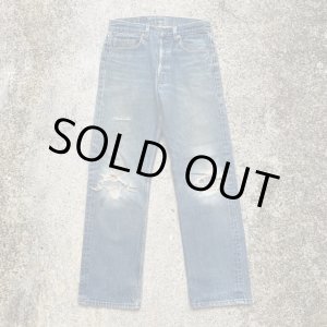 画像: 【W30】80s USA製 Levi's 501 デニムパンツ 青■ビンテージ オールド アメリカ古着 リーバイス ジーパン グランジ ダメージ オリジナル