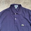 画像3: 【XS/S】USA製 IZOD LACOSTE ワンポイント 半袖ポロシャツ ネイビー 紺色■ビンテージ オールド レトロ アメリカ古着 ラコステ (3)