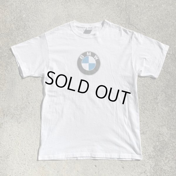 画像1: 【L】USA製 BMW プリントTシャツ ホワイト 白■ビンテージ オールド アメリカ古着 90s/2000s ロゴ 企業 モーター系  (1)