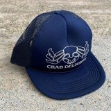 画像: 【Free】CRAB DELIGHTS メッシュキャップ ネイビー 紺色■ビンテージ オールド レトロ アメリカ古着 帽子 カニ