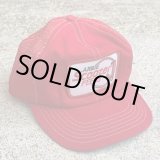 画像: 【Free】USA製 ワッペン付き メッシュキャップ 赤■ビンテージ オールド レトロ アメリカ古着 帽子 80s/90s 企業 スナップバック