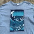 画像3: 【L】LIBERTY GRAPHICS THE WAVE プリントTシャツ 青グレー■ビンテージ オールド レトロ アメリカ古着 GILDAN ギルダン (3)