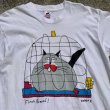 画像3: 【L】90s USA製 Martha Wahlert 動物 プリントTシャツ 白■ビンテージ オールド アメリカ古着 フルーツ ネコ シングルステッチ (3)