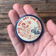 画像2: 【5.7cm】「DID YOU GET THE POINT」ピンズ ピンバッチ■ビンテージ アンティーク レトロ アメリカ雑貨 50s 蜂 缶バッジ (2)