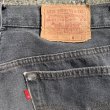 画像9: 【W33】80s USA製 Levi's 501 ブラックデニムパンツ 黒 グレー■ビンテージ オールド アメリカ古着 リーバイス 先染め オリジナル (9)