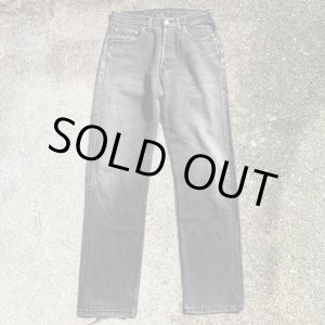 画像: 【W31】UK製 Levi's 501 ブラックデニムパンツ 黒■ビンテージ オールド ヨーロッパ古着 イギリス製 90s リーバイス ジーパン 後染め 