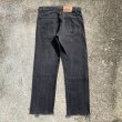 画像5: 【W31】Levi's 505 カットオフ ブラックデニムパンツ 黒■ビンテージ アメリカ古着 リーバイス テーパード 90s 後染め オレンジタブ (5)