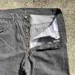 画像3: 【W33】80s USA製 Levi's 501 ブラックデニムパンツ 黒 グレー■ビンテージ オールド アメリカ古着 リーバイス 先染め オリジナル (3)