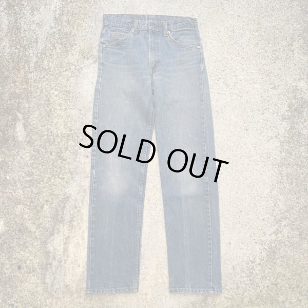 画像1: 【W28-W29】80s USA製 Levi's 505 テーパード デニムパンツ 青■ビンテージ オールド アメリカ古着 90s リーバイス ジーパン オレンジタブ (1)