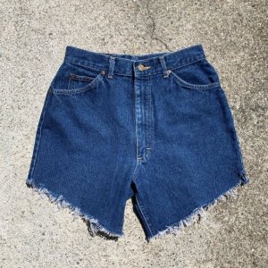 画像: 【W27/W28】Lee カットオフ デニム ショートパンツ■ビンテージ アメリカ古着 USA製 リー ショーツ ジーパン レディース 80s/90s