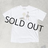 画像: 【M/L】90s HOLLYWOOD BABE 犬×女性 プリントTシャツ 白■ビンテージ オールド アメリカ古着 コットン シングルステッチ 90s USA製